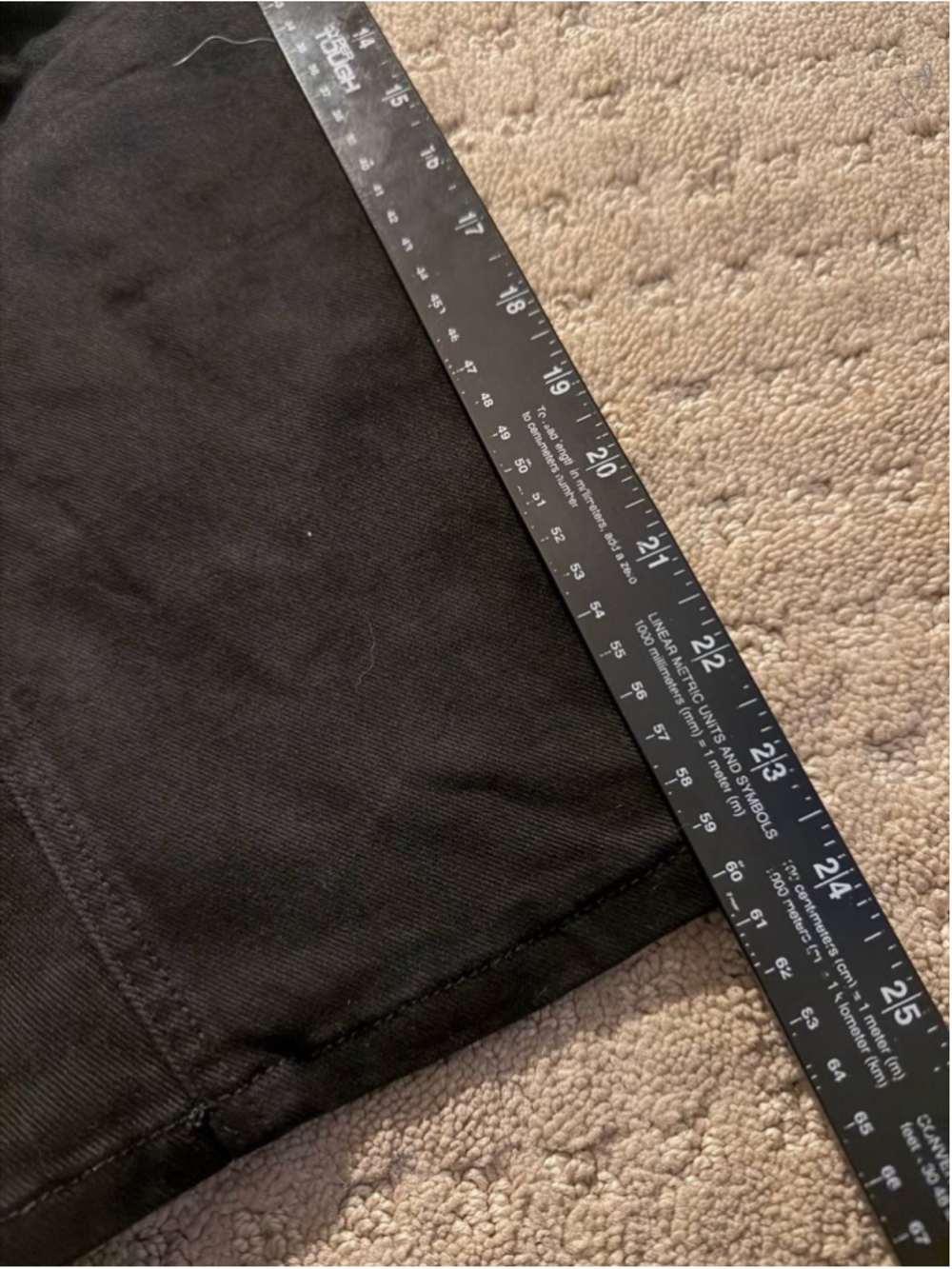 Flamingals Black Cropped Barrel Baggy Jeans Women’s XL - Picture 5 of 6